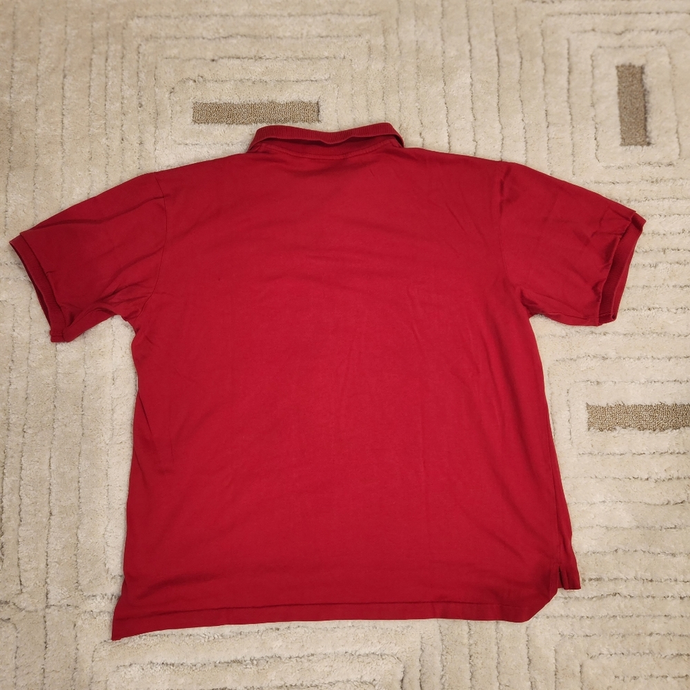 VINTAGE Disney Originals Men Polo Shirt XL Red Logo Mickey Mouse Embroidered 90s - Picture 2 of 7
